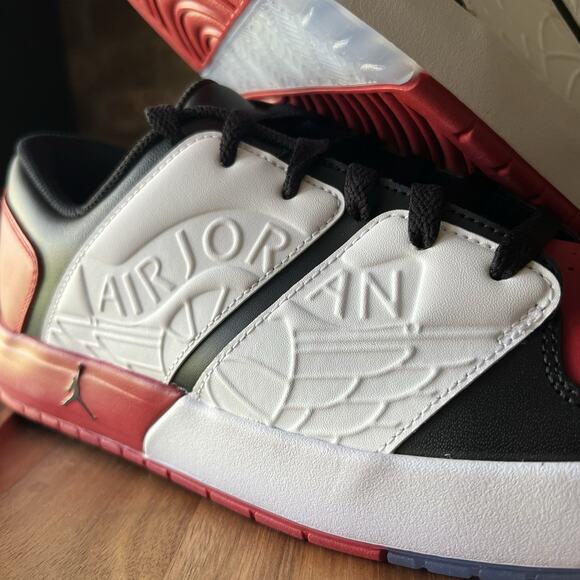 Nike Air Jordan NU Retro 1 Low Varsity Red Black Sneakers Shoes Mens 11 - Picture 4 of 16